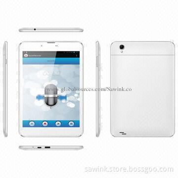 7.85-inch 3G Tablet PCs, OGS IPS Panel, 1,024x768P TN Full Angle Panel, MTK8382, Cortex A7
